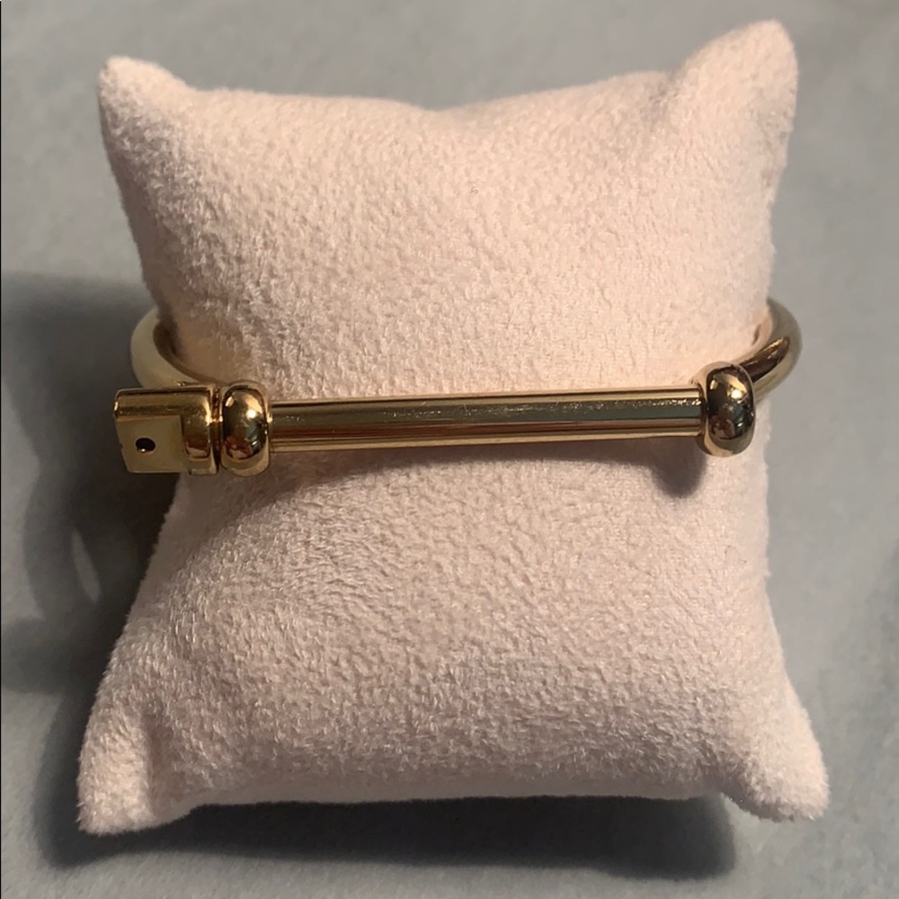 Gold Screw Cuff Bracelet